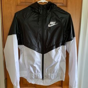 Black and White Nike Windbreaker